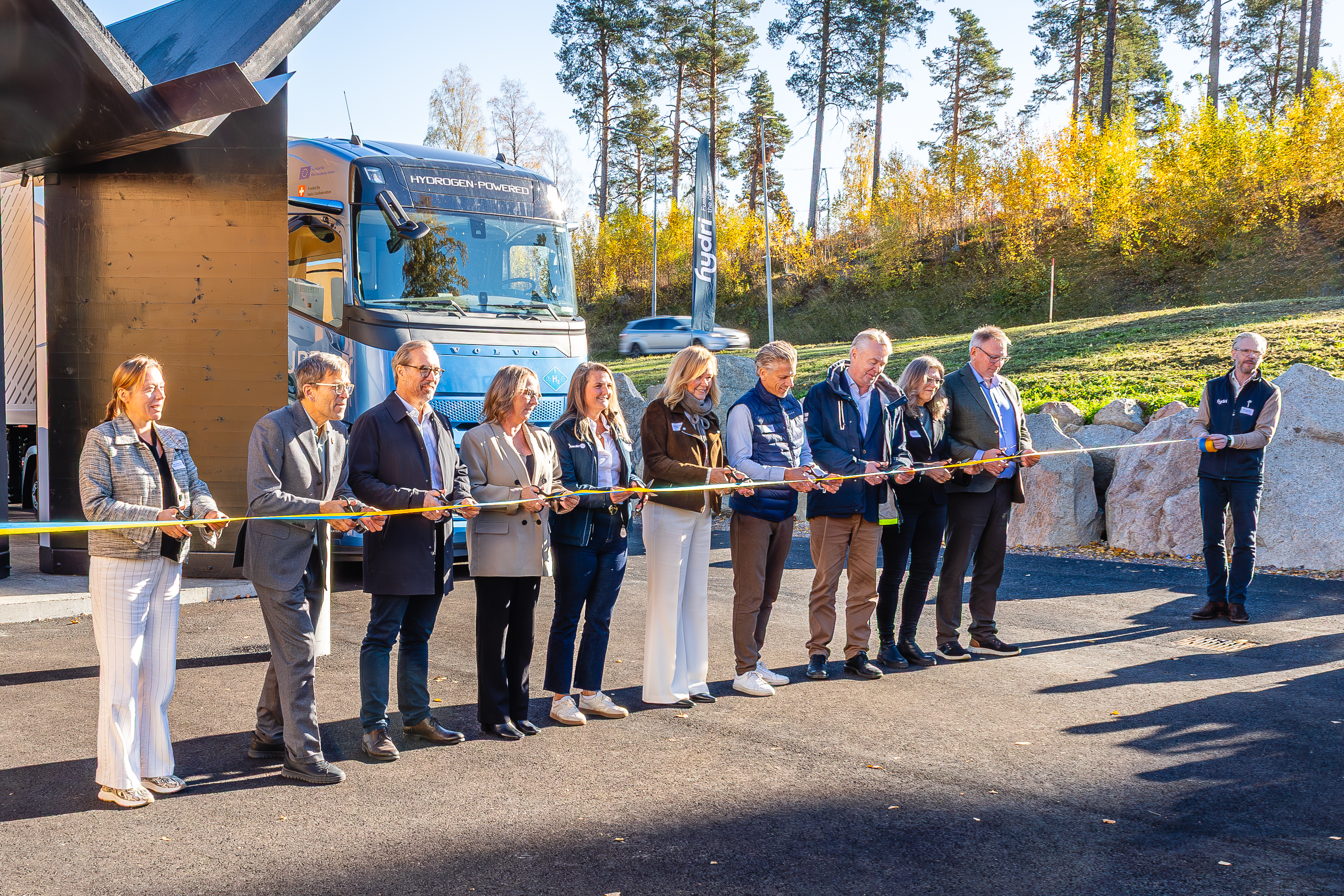 Hydri inviger sin elfte tankstation för grön vätgas i Hofors